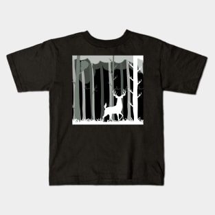 DEER IN JUNGLE Kids T-Shirt